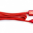 *CABLE USB IPHONE  LIGHTNING COLOR ROJO*