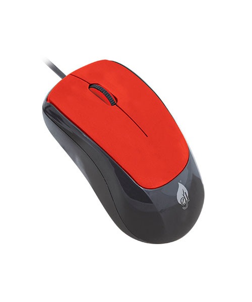 MOUSE GREEN LEAF ROJO 18-8644RD