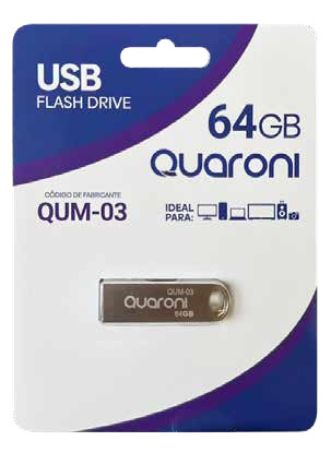 * MEMORIA QUARONI 64 GB USB METALICA  *