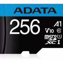 * Micro SD 256GB Class 10 ADATA Premier A1 UHS-I, 256 GB, Negro, Clase 10 *