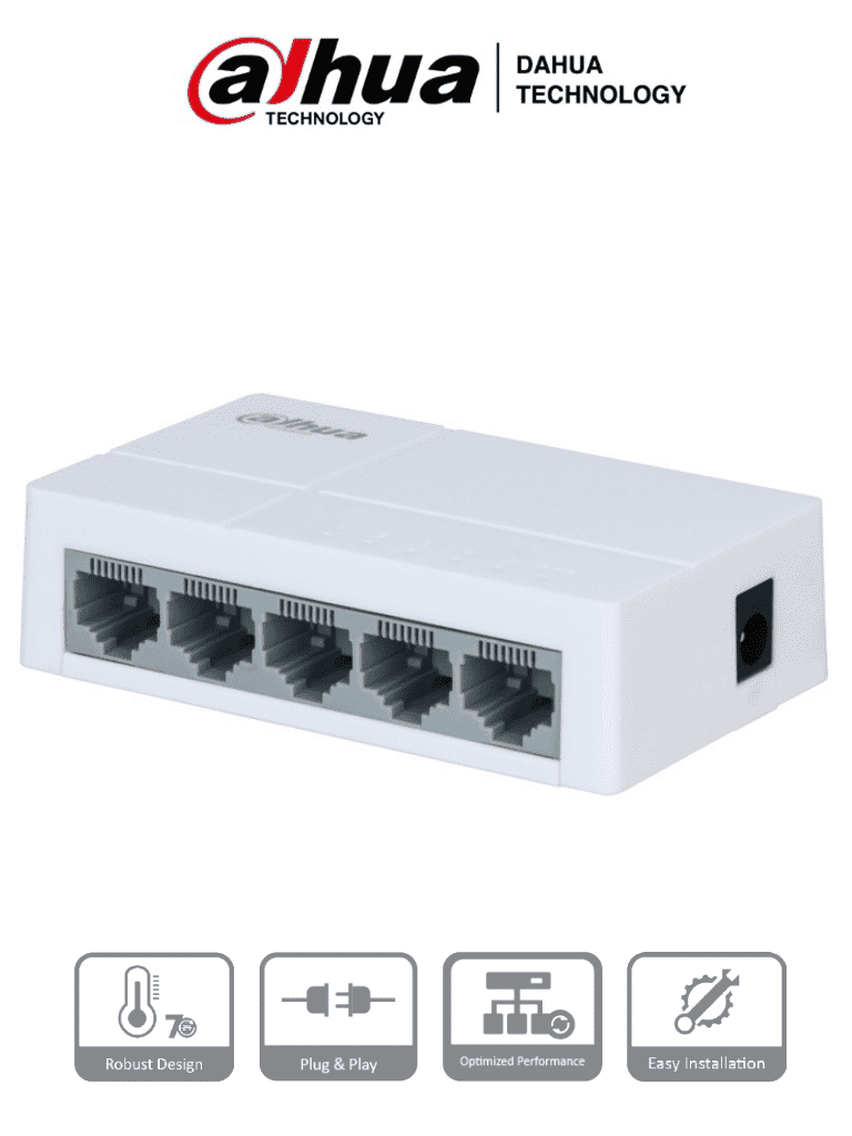 *Switch para Escritorio 5 Puertos/ Fast Ethernet 10/100/ Diseño Compacto*