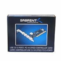 * Adaptador PCI con 5 puertos USB 2.0 SABRENT SBT-ALI5Y *